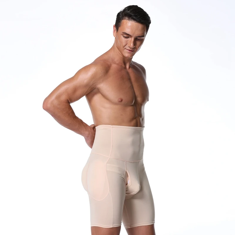 Mens Body Shaper Tummy Control Compression Shorts Slimming Shapewear Padded Butt Lifter Panties Anti Chafing Boxer Underwear 6XL