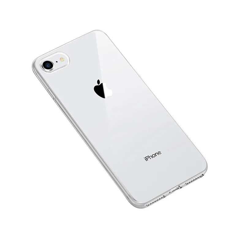 Transparent Модные мягкие матовые цветные Чехлы для Iphone 7 6 6s 8 Plus, однотонный матовый Силиконовый чехол для IPhone Xs Max Xr X, утолщенный чехол - Цвет: Transparent