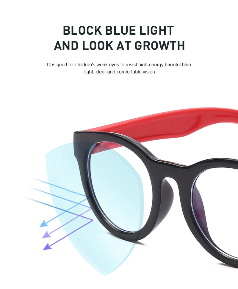 Новые гибкие детские оптические очки Гибкая цельная безопасные гладкое стекло