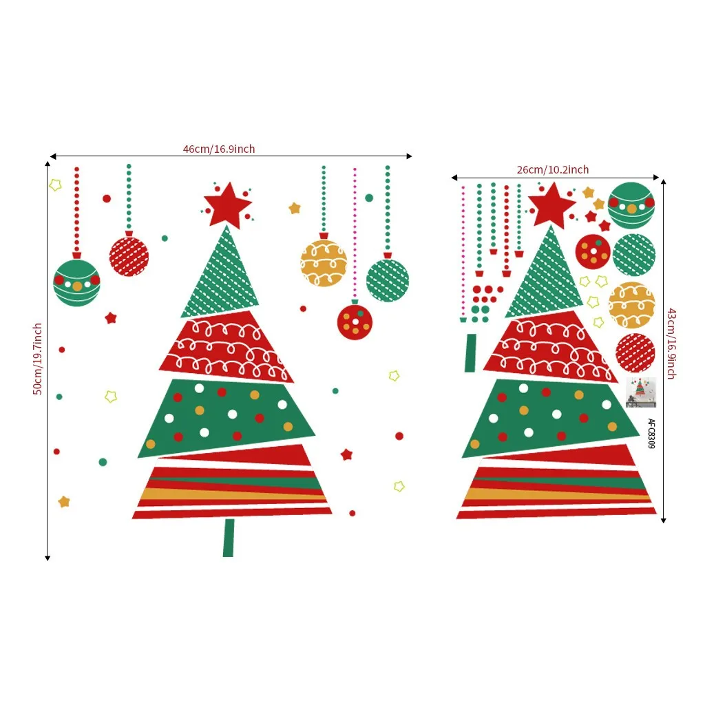 

Wall Stickers Decor Christmas Wall Sticker Home DIY Decals For Door And Window Decoration for Home Supplies