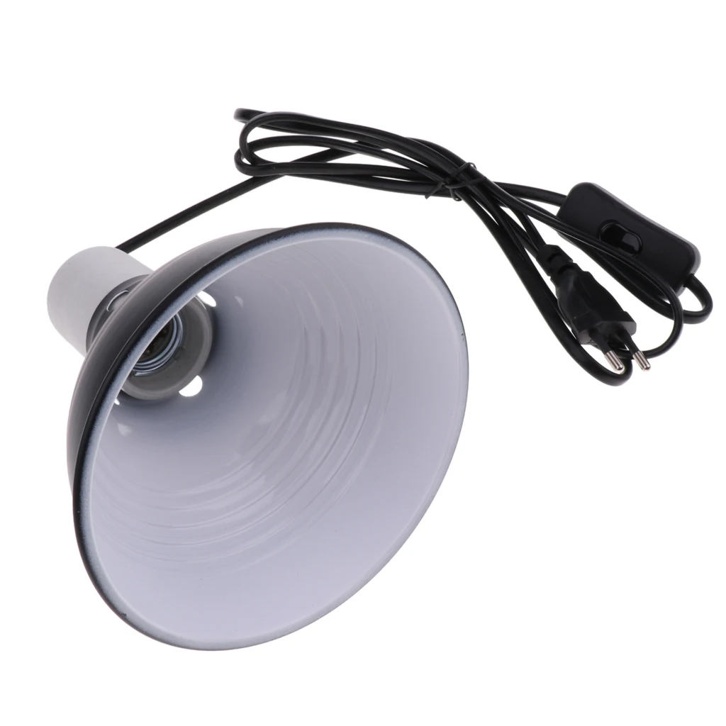 E27 Pet Reptile Ceramic Heating Light UVA UVB Bulb Lamp Holder EU Plug