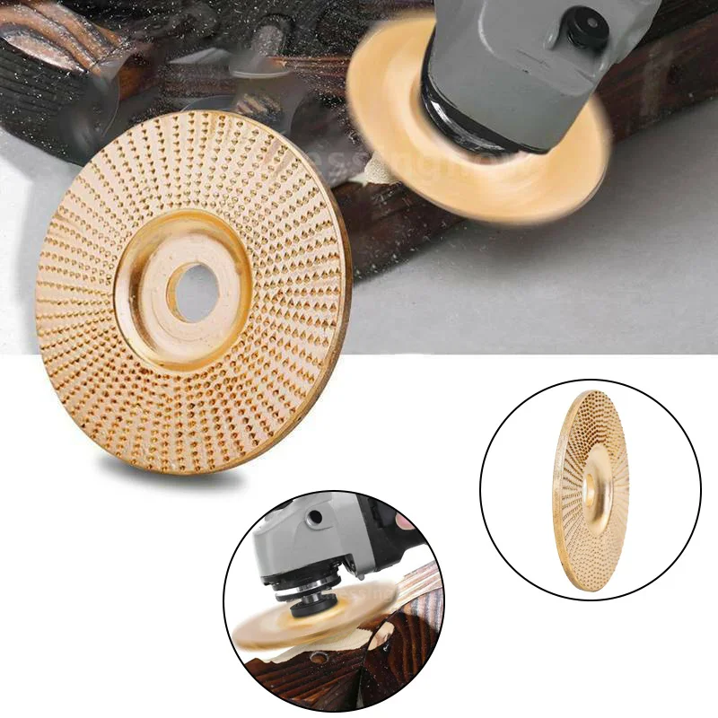 

16mm 5/8" Bore Extreme Shaping Disc Wood Grinding Wheel Rotary Disc Sanding Carving Tool Abrasive Disc Tools for Angle Grinder