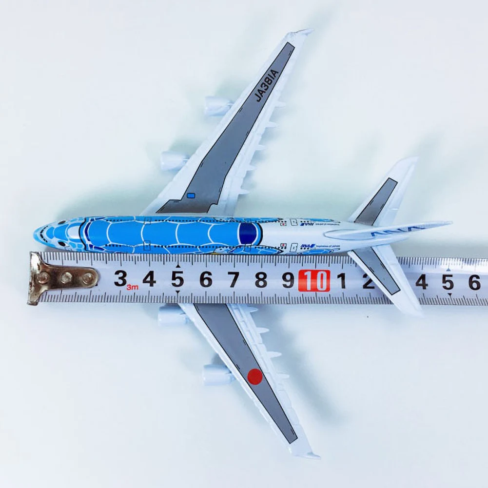 1:500 14cm solid alloy airplane model All Nippon Airways ANA Blue Turtle A380ANA Blue Turtle Lani images - 6