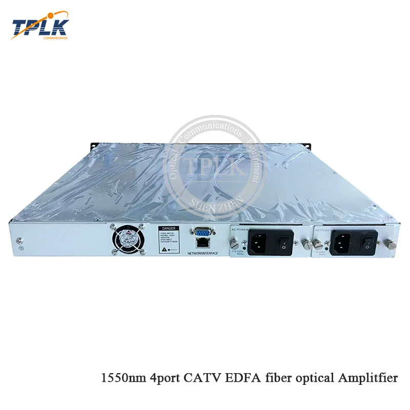 Лучшая цена 1550nm CATV WDM EDFA 4 порта 16/20/24 дБм высокая мощность волоконно-оптический усилитель 1U 4 EDFA порты 16/20/24 дБм
