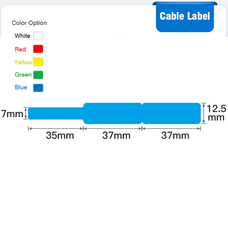 Кабельная этикетка NiiMbot Jingchen для термопринтера D11 Bluetooth принтер термоэтикетка