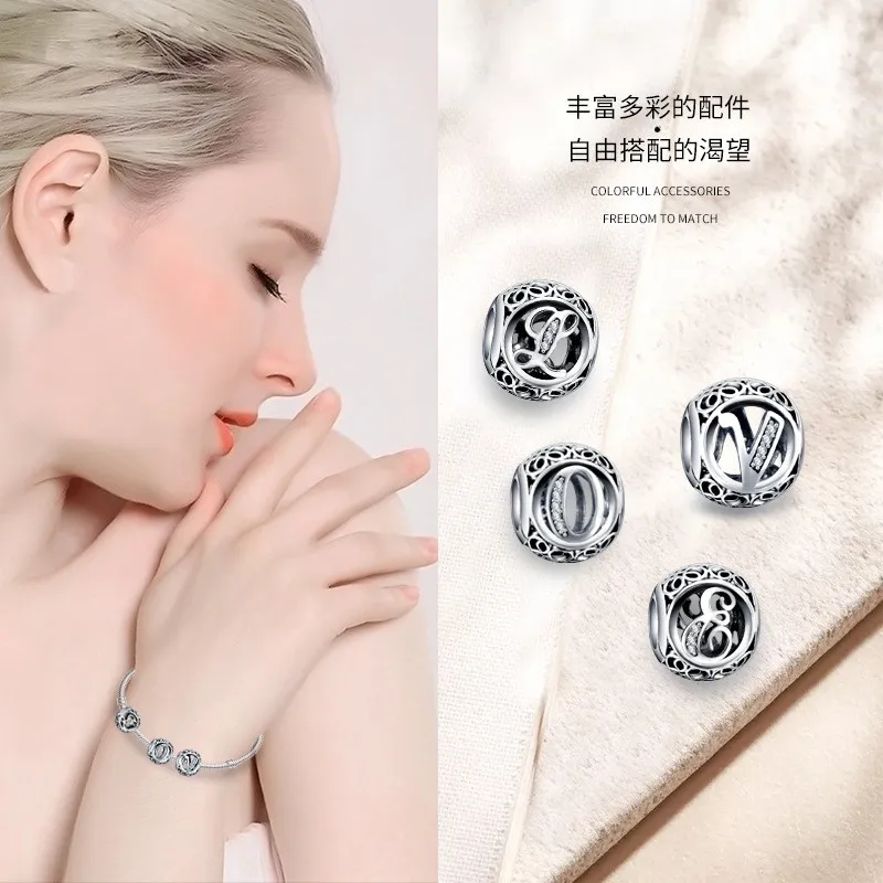 CodeMonkey А до Я Алфавит бусины из стерлингового серебра 925 буквы Шарм Подходит