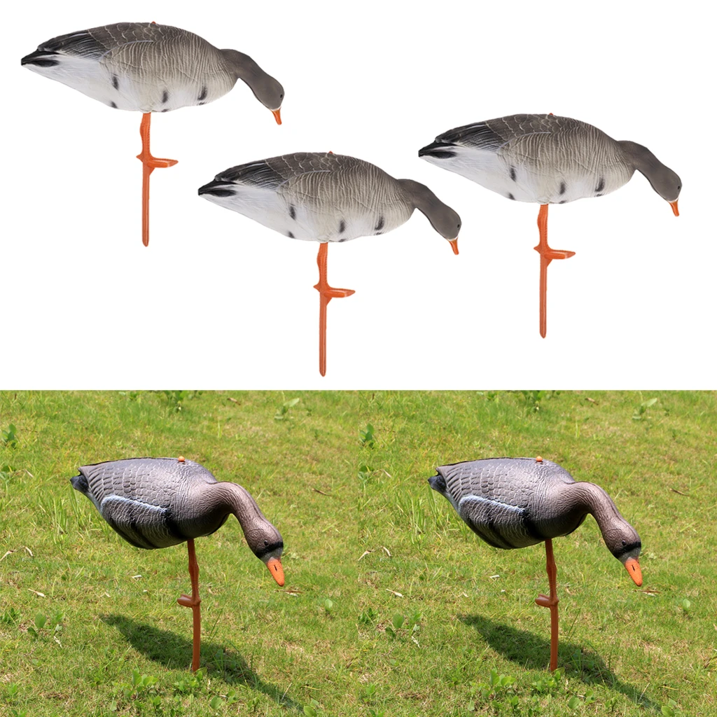 3 шт полный Гусь охотничья съемка декорации лужайка украшения садовая еда