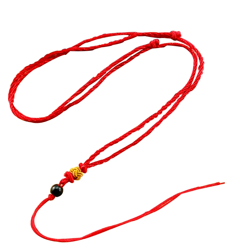 10 шт. ручной вязки ожерелье шелковая нить шнур с узлом для подвески-сетка желтая