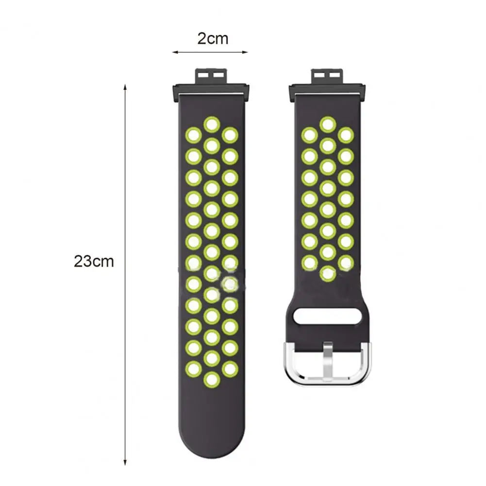 

Wholesale Wristband Watch Strap Dual Color Hollow Silicone Watch Strap Replacement Bracelet for HUAWEI Watch Fit