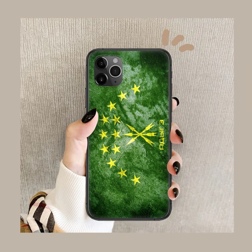 

Adygea Natioanl Flag Phone Case Cover Hull For iphone 5 5s se 2 6 6s 7 8 12 mini plus X XS XR 11 PRO MAX black Cell 3D Hoesjes
