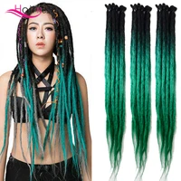 hair nest 24 inch ombre dreadlocks hair extensions crochet braids synthetic hair hip hop style crochet hair ombre braiding hair