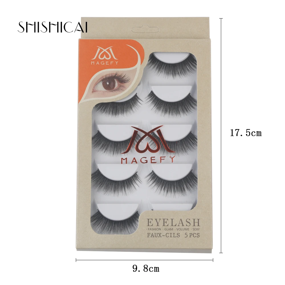 3/5 пар 3D норковые накладные ресницы натуральные длинные для наращивания макияж