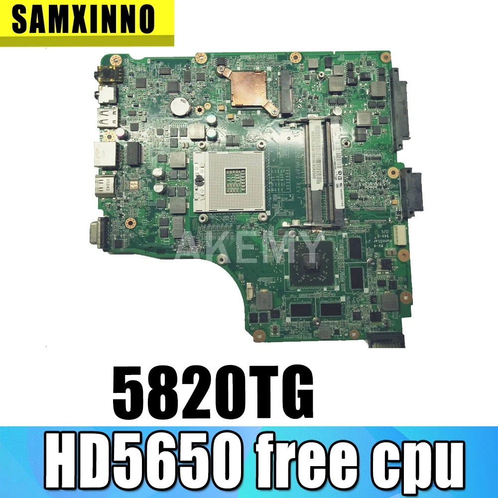 Akemy для Acer ASPIRE 5820 5820T 5820TG материнская плата ноутбука MB.PTN06.001 MBPTN06001 DAZR7BMB8E0 HM55 DDR3 HD5650