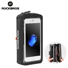 ROCKBROS Rainproof  Bicycle Bag TPU Touch Screen Reflective Purse Phone Bag Men Women Wallet Handbag Large Capacity Bike Bag 6.0