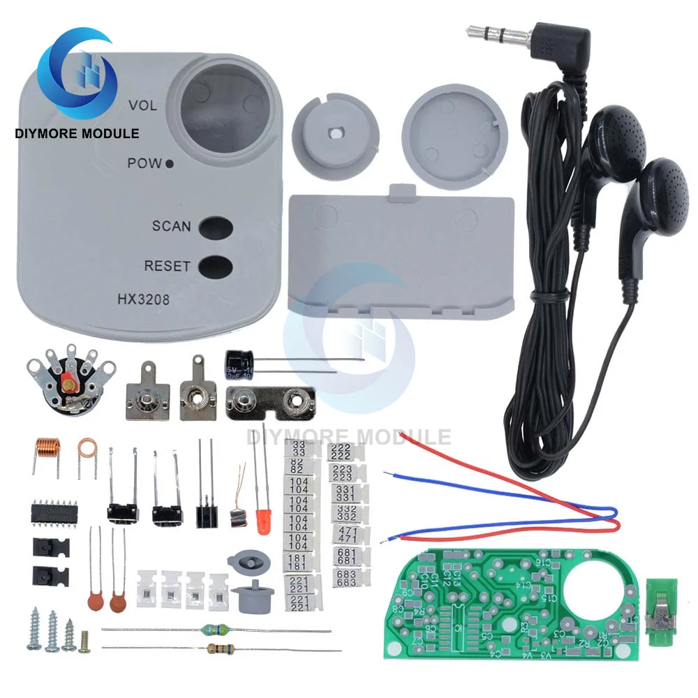 Радиоприемник HX3208 FM Micro SMD Комплект сделай сам с FM-частотной модуляцией учебный