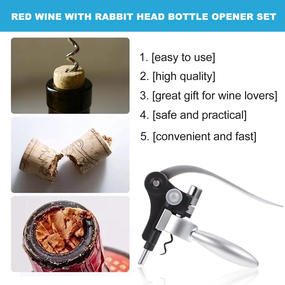 

1 Set Manual Bottle Opener Set Lever Opener Kit Useful Bottle Opener