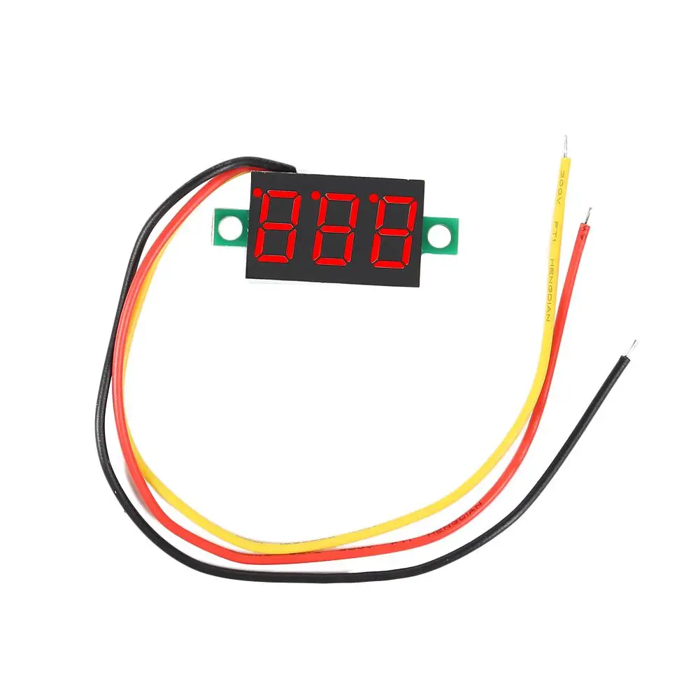 

0.36 inch Mini Voltage DC 0-100V 3-Wire Gauge Meter Good Stability and High Measurement Accuracy Voltmeter Monitor Tester