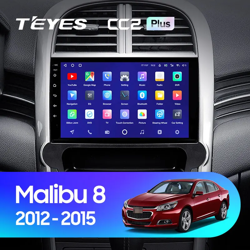 TEYES CC2L и CC2 Plus Штатная магнитола For Шевролет Малибу 8 Chevrolet Malibu 2012 - 2015 Android до 8-ЯДЕР 6 +