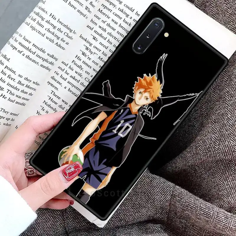 

Hot Anime Volleyball Haikyuu Phone Cases For Samsung Galaxy S8 S9 S10 Plus S10E Note 3 4 5 6 7 8 9 10 Pro Lite cover