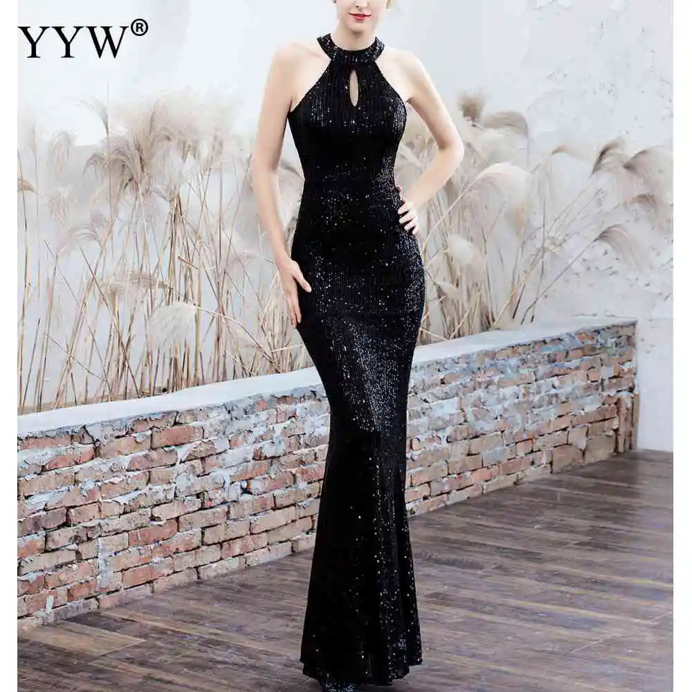 Однотонное красное черное с блестками для вечеринки женское платье на бретелях