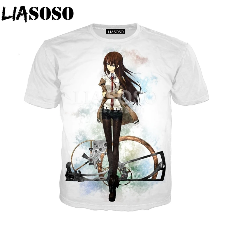 Футболка с коротким рукавом для мужчин и женщин Модный свитшот 3D принтом аниме