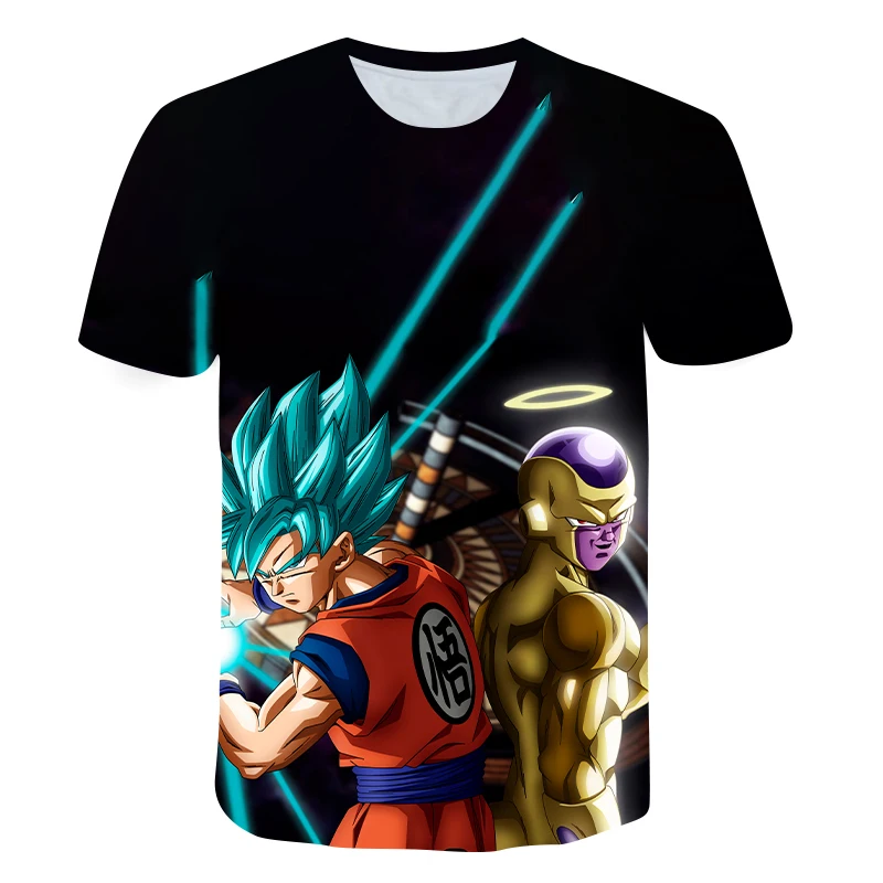 

Dragon Ball Animation Fashion T-shirt Boys and Girls Summer T-shirt Ultra-clear 3D printed short-sleeved toddler clothing