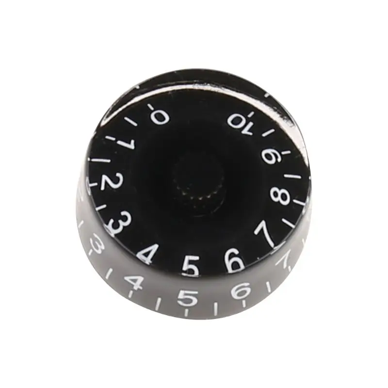 

1pc Knob Button Volume Tone Control For LP Electric Guitar Bass Parts Black White Numerals
