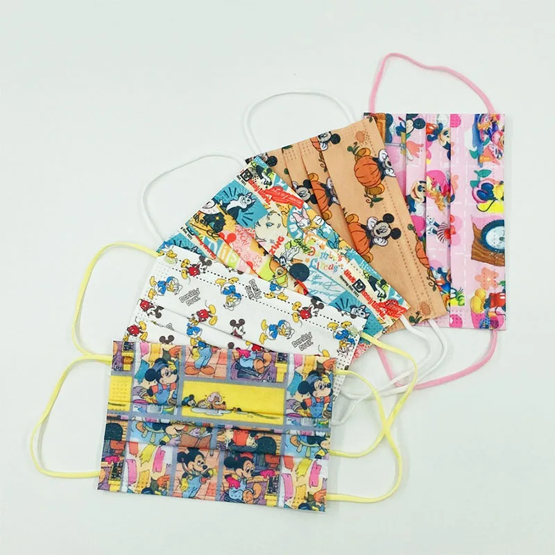 одноразовые маски для лица с принтом