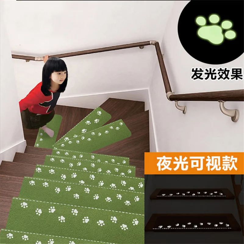 Светящаяся визуальная лестница Осенний узор Противоскользящий коврик