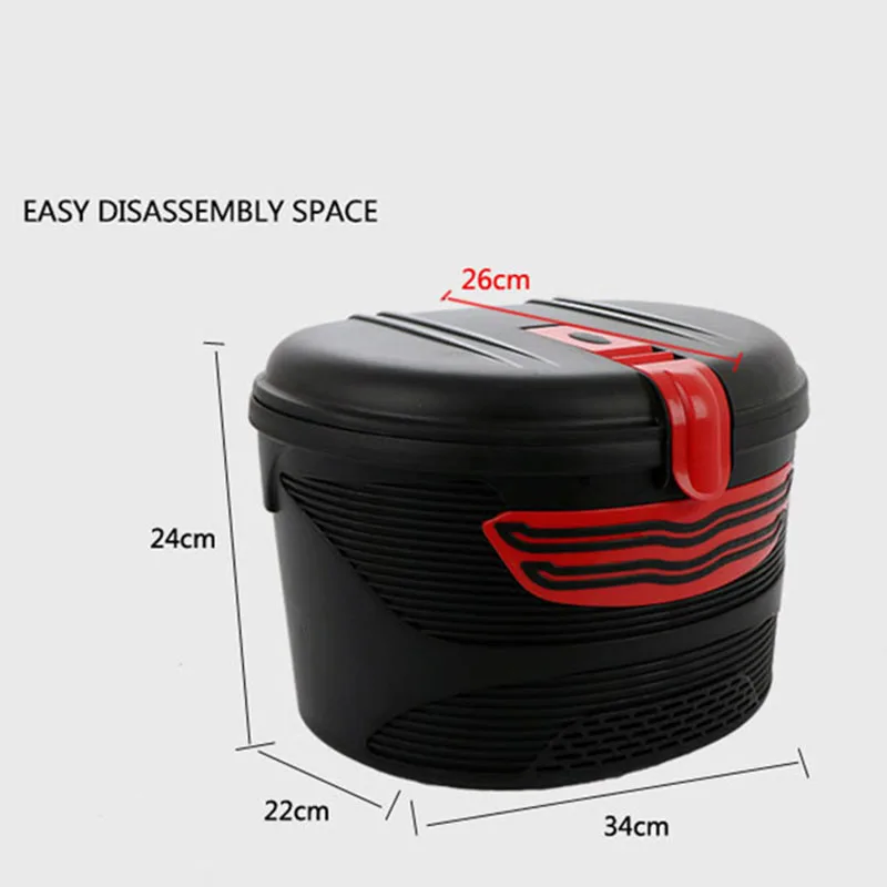 Electric Scooter Storage Front Rear Carrying Basket with Lock for Foldable E-Bike Xiaomi M365 | Спорт и развлечения