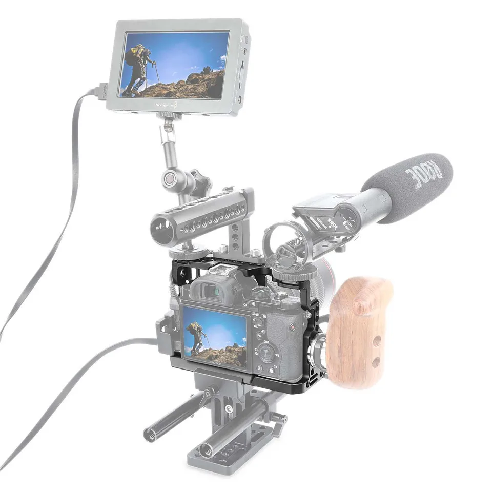 Клетка для камеры SmallRig серии A7 для sony A7/A7R/A7S, облегает ячейку A7 с креплением Arri Rosette 1/4 3/8 резьбовыми отверстиями 1815
