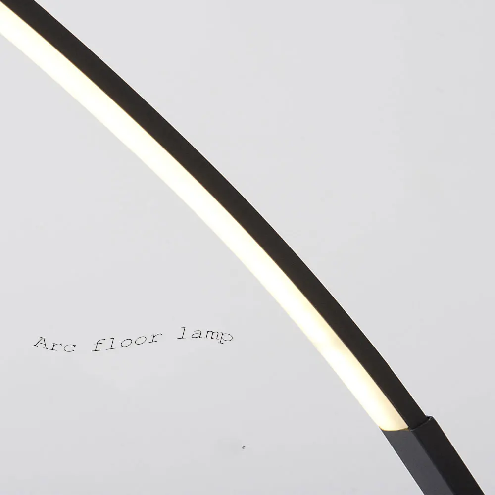 Современная Напольная Лампа C-образной формы с регулируемой яркостью цветная