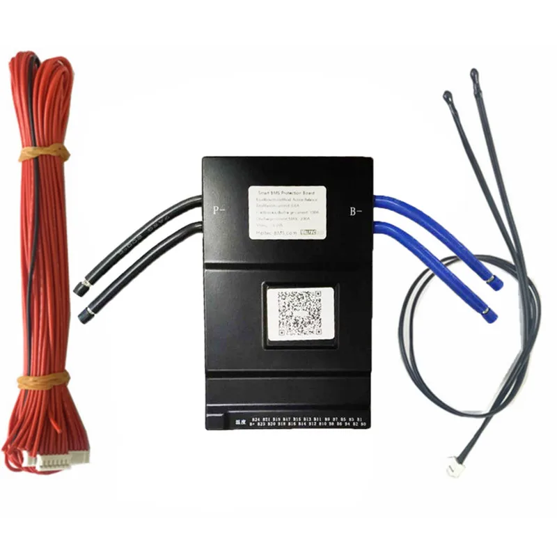 

Плата защиты аккумулятора Smart BMS 20S, 100 А, с активной балансировкой 0,6а, 14S ~ 20S, 100A, приложение для телефона, Lifepo4, li-ion 16S 20S