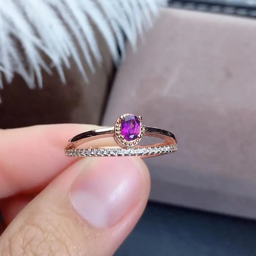 Кольцо женское из серебра 925 пробы с гранатом | Украшения и аксессуары