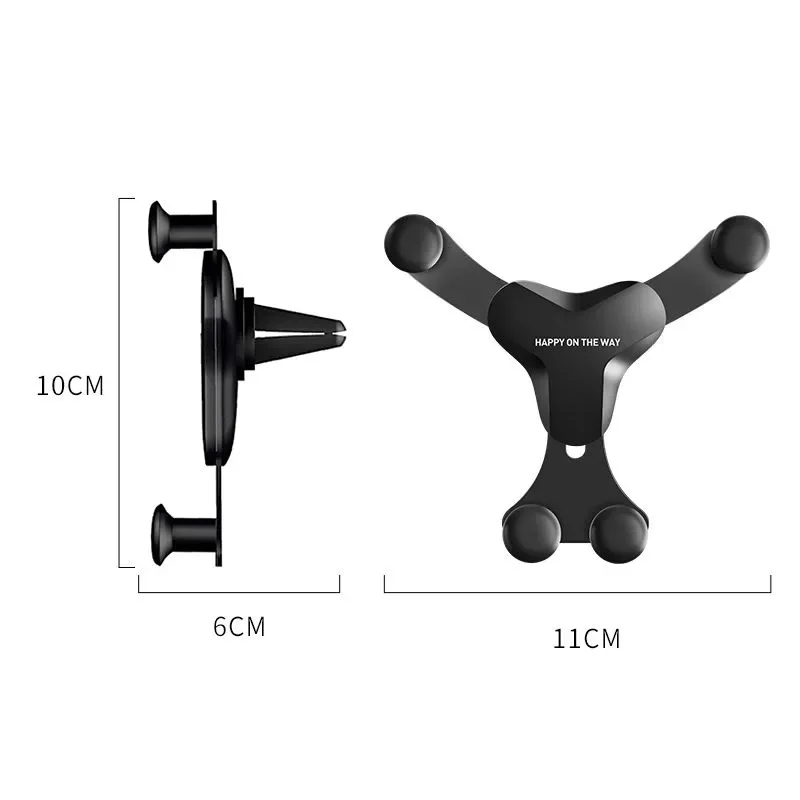 

Gravity Reaction Car Mobile Phone Holder Clip Type Air Vent No Magnetic Mount GPS Car Smartphone Stand For IPhone Samsung Xiaomi
