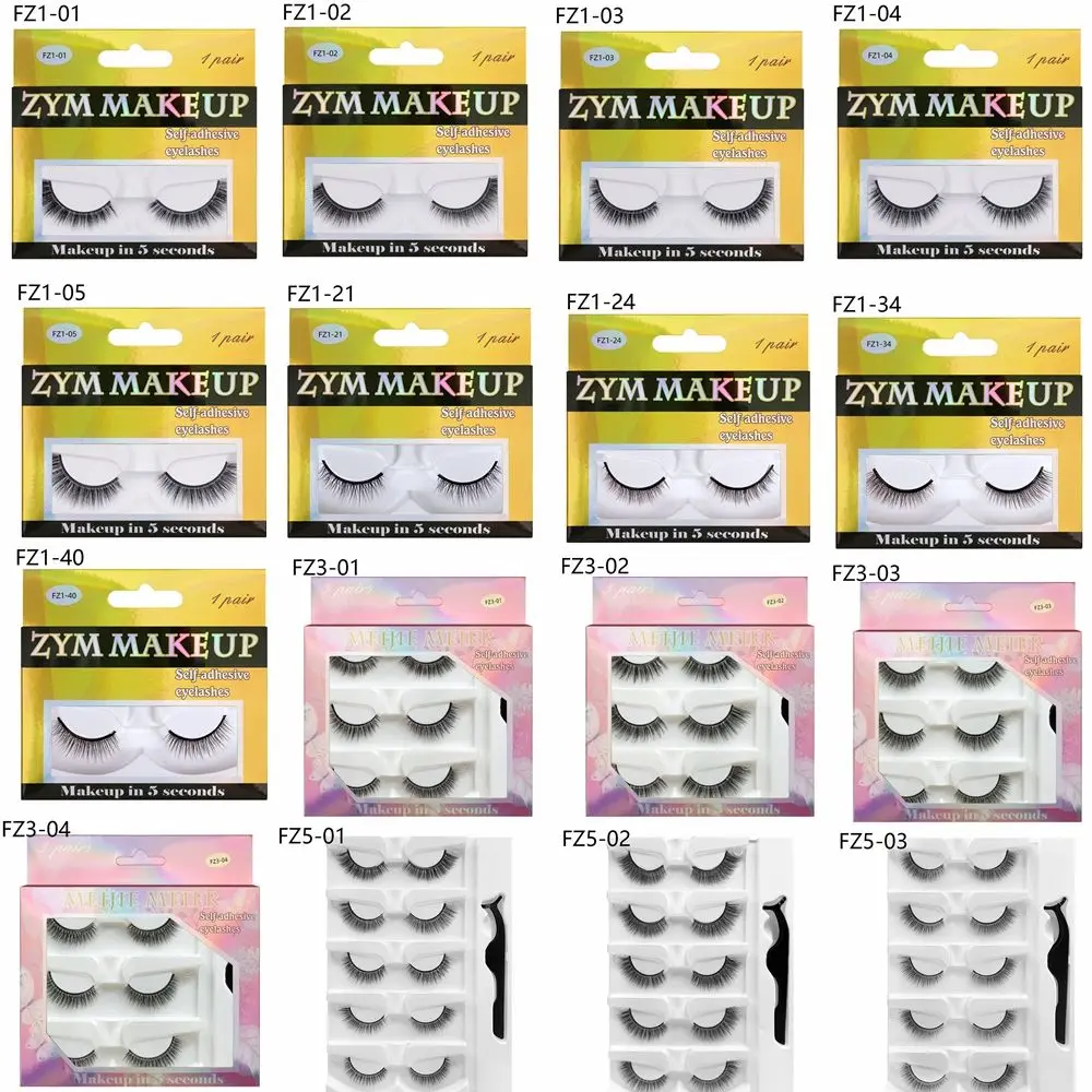 False Eyelashes Natural Mink Lashes Self-Adhesive Extension Eye Makeup Accessories Beauty Tool Fake | Красота и здоровье