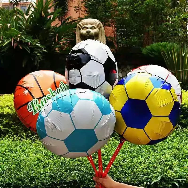 50 шт. футбольные баскетбольные носки с алюминиевой пленки воздушный шар 18 дюймов