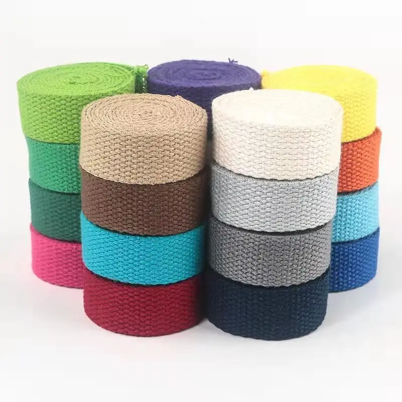 

3 м/лот 2,5-5 см Широкий цветной тканевый шнур, связывающий ремешок, аксессуар, Хлопковый вязаный школьный рюкзак с тканевым ремешком для сумок