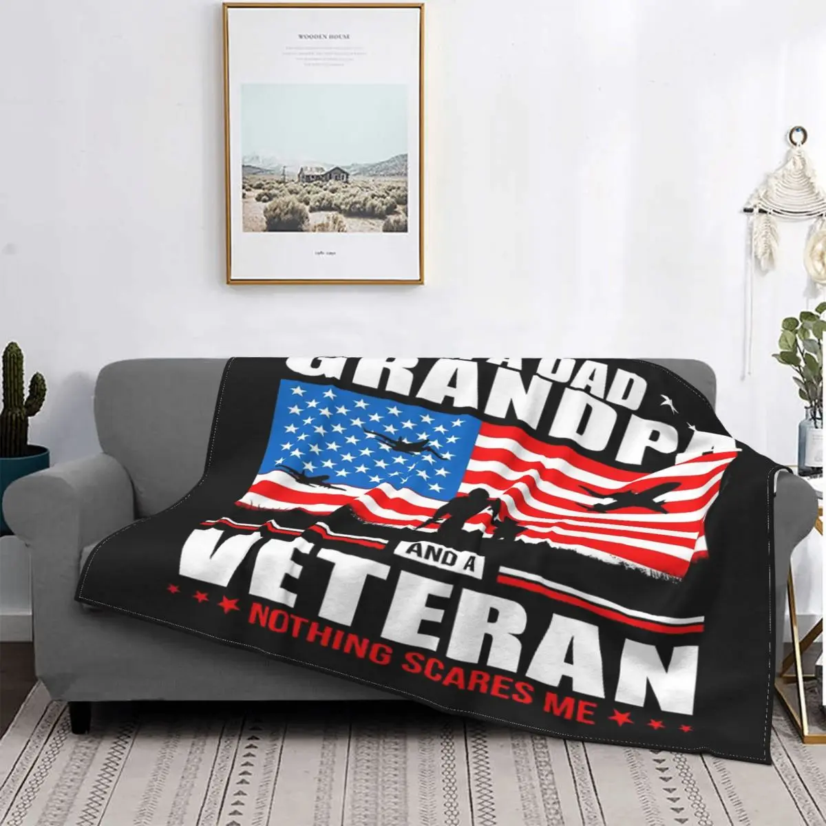 

I'M A Dad-Manta de muselina para cama, cubrecama A cuadros, toalla de playa, abuelo, Veteran