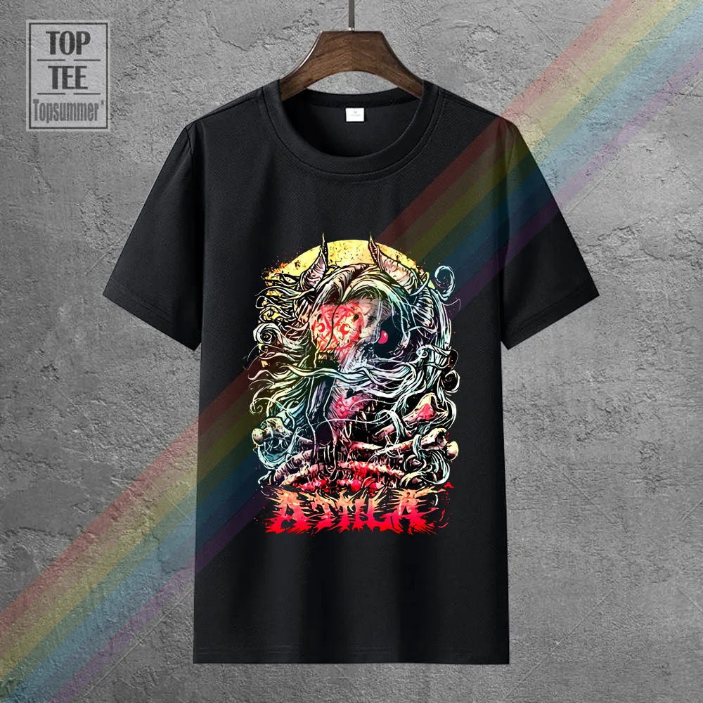 

Attila Men'S Goat Head T Shirt Black Rockabilia