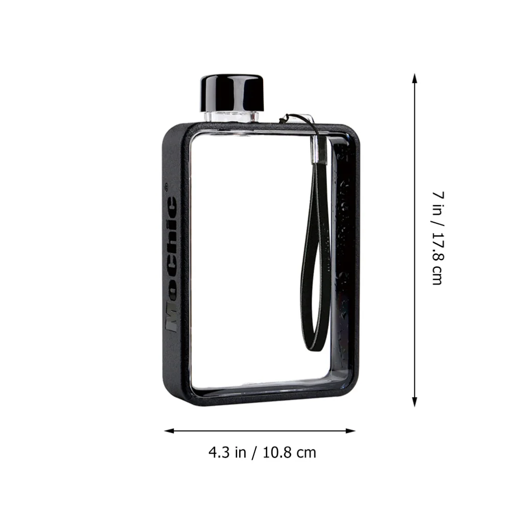 

1pc Portable Flat Water Bottle Water Holder Water Container for Fitness Sport