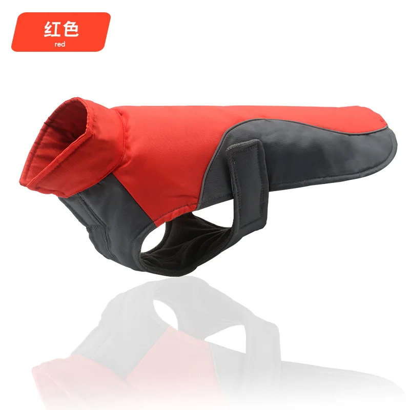 Dog Vest Autumn Winter Outdoor Reflective Jacket Fleece-lined Coat for Small Medium Large Pet Thick Clothes Warm Clothing | Дом и сад