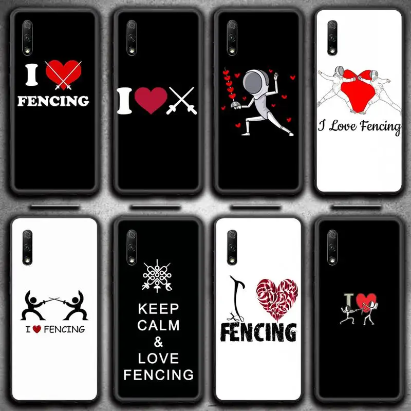 I love fencing Phone Case for Huawei Honor 30 20 10 9 8 8x 8c v30 Lite view 7A pro