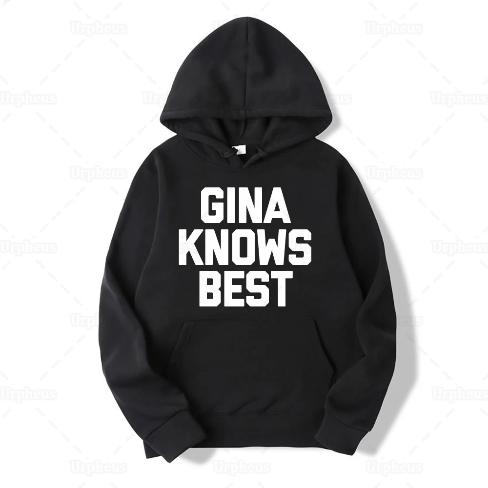 Толстовка с капюшоном принтом Brooklyn Nine Merch Gina Knows |