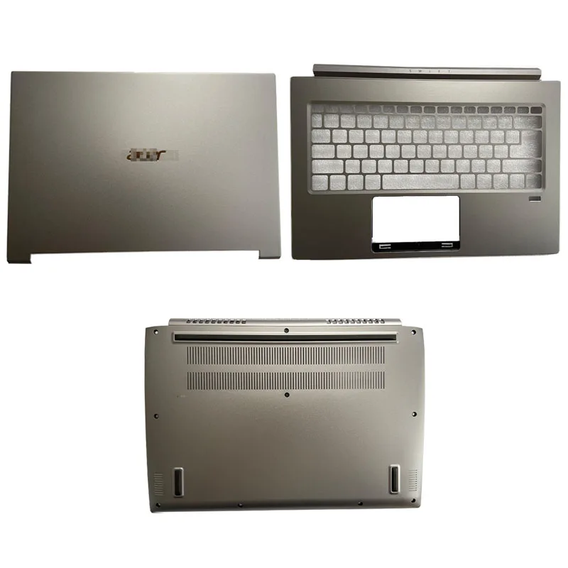 

Новинка, Оригинальный чехол для Acer Swift3, задняя крышка для ноутбука с ЖК-дисплеем, подставка для рук, нижняя крышка, верхняя крышка A C D, серебр...