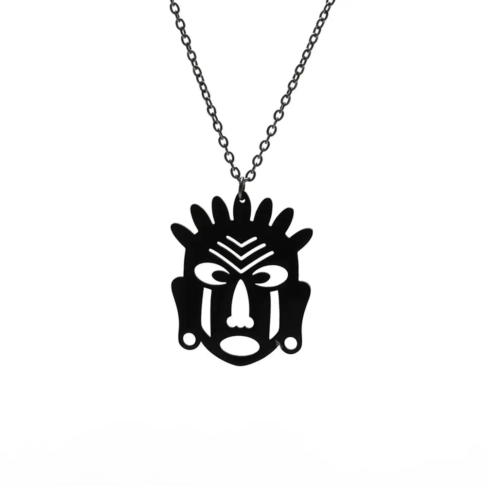 Skyrim 3 цвета африканская маска готическое ожерелье этническая цепочка из