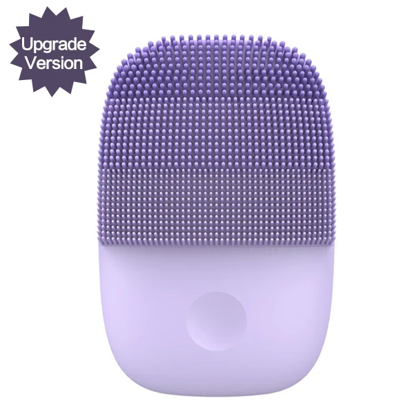 InFace Xiaomi Sonic электрическая Очищающая щетка для лица Mijia Smart водонепроницаемый силиконовый массажный моющий очиститель для ухода за лицом перезаряжаемый - Цвет: Purple color