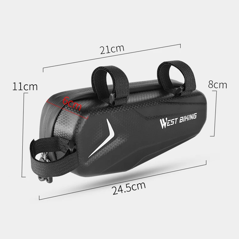 

Bicycle Waterproof Frame Front Tube Bag Large Capacity Cycling Bag Battery Pannier Packing Pouch Accessories Bike Tool Bag