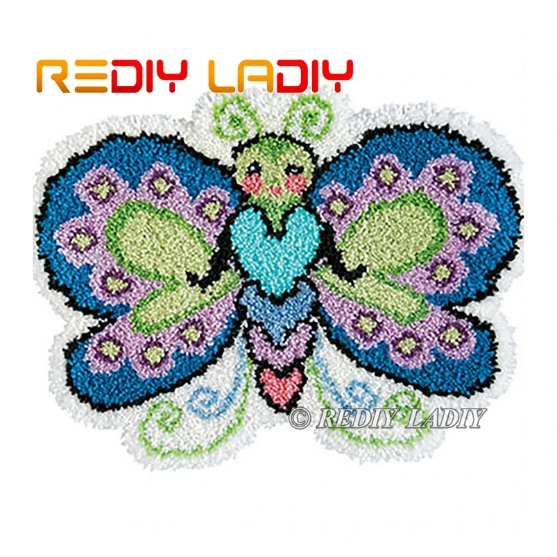 Набор крючков с защелкой ковер бабочка для рукоделия вязаный крючком сделай сам