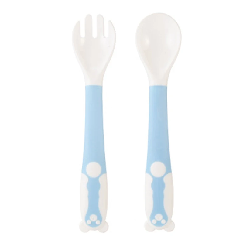 Baby Food Supplement Feeding Spoon Children's Products Curved Handle Easy To Grasp Children Tableware Baby Diet Training